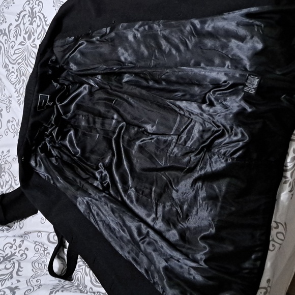 Le Chateau Wool-blend Double Breasted Belted Trench Coat - Picture 14 of 16